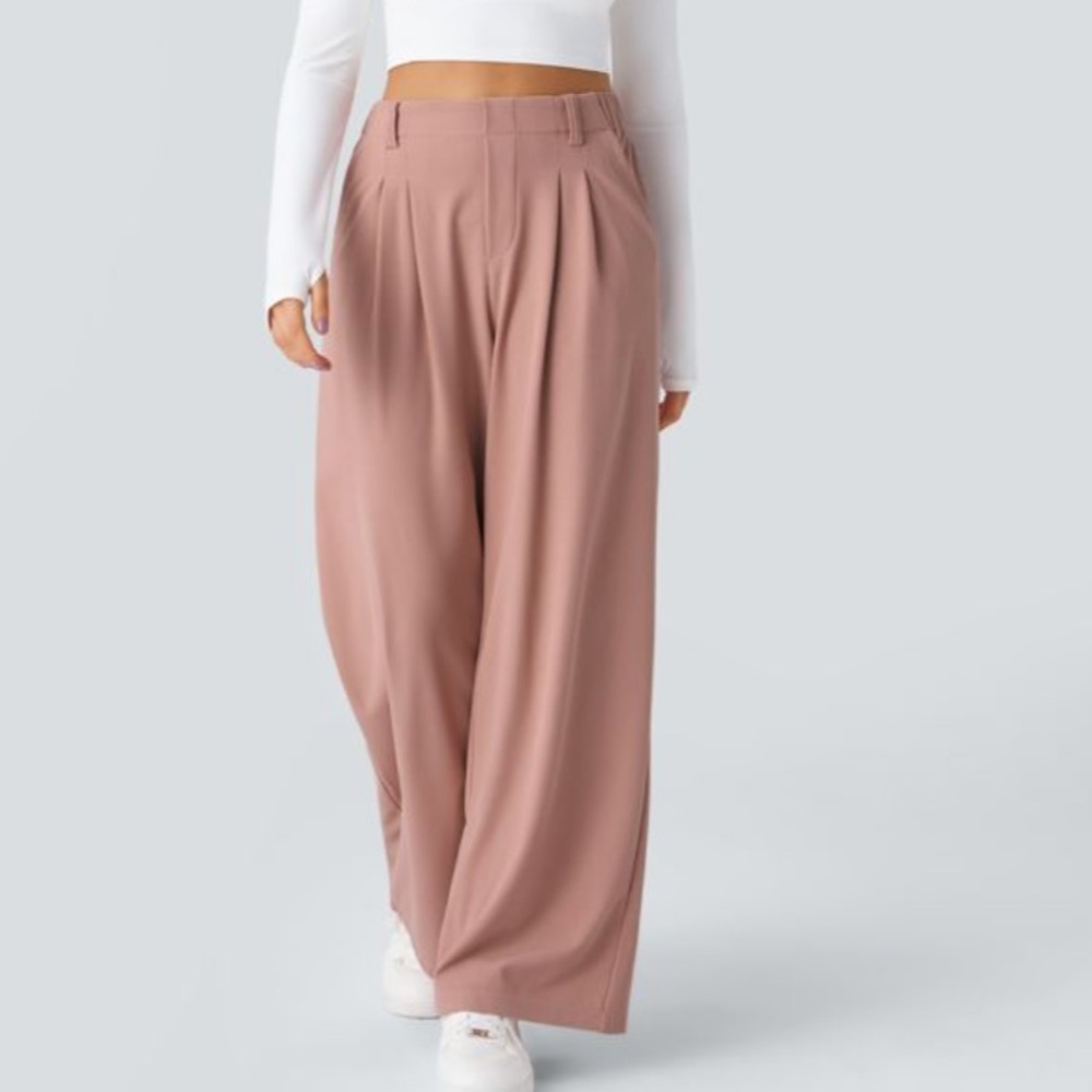 HALARA Dusty Rose Relaxed Pants